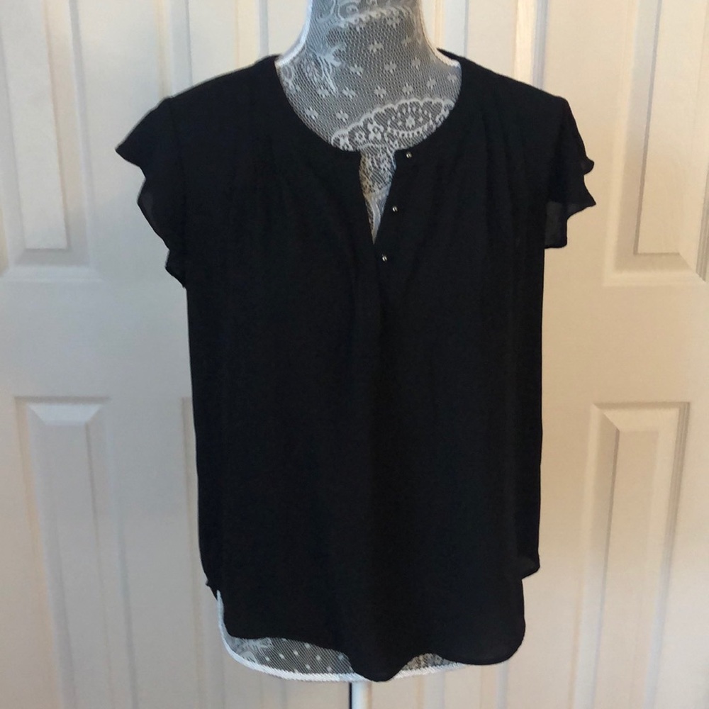 Short sleeve black top from Nordstrom